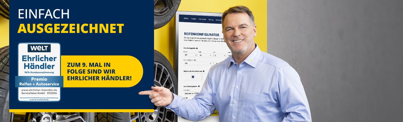 Premio Reifen + Autoservice Ehrlicher Händler Siegel 2024